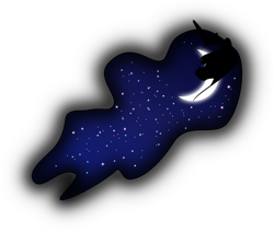 Size: 4327x3668 | Tagged: safe, artist:up1ter, character:princess luna, crescent moon, female, simple background, solo, transparent background, vector
