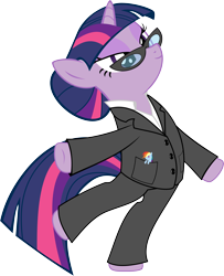 Size: 8190x10086 | Tagged: safe, artist:up1ter, character:rainbow dash, character:twilight sparkle, absurd resolution, businessmare, clothing, glasses, simple background, suit, transparent background, vector