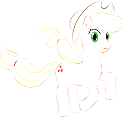 Size: 10692x9888 | Tagged: safe, artist:up1ter, character:applejack, species:earth pony, species:pony, absurd resolution, clothing, cowboy hat, cutie mark, female, hat, hooves, lineart, mare, simple background, solo, transparent background, vector
