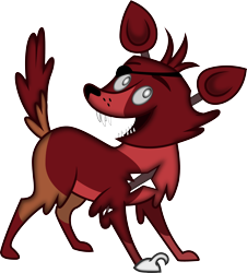 Size: 3000x3323 | Tagged: safe, artist:theshadowstone, character:winona, species:fox, animatronic, eyepatch, five nights at freddy's, foxy, high res, patch, simple background, transparent background, vector