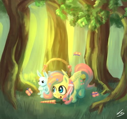 Size: 1280x1200 | Tagged: safe, artist:ninjaham, character:angel bunny, character:fluttershy