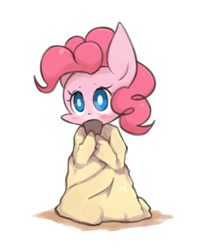 Size: 800x1000 | Tagged: safe, artist:joycall6, character:pinkie pie, blanket, blanket burrito, cute, diapinkes, female, solo