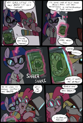 Size: 781x1156 | Tagged: safe, artist:metal-kitty, character:derpy hooves, character:pinkie pie, character:twilight sparkle, character:twilight sparkle (alicorn), species:alicorn, species:pony, comic:expiration date, comic, crossover, derpy soldier, engie pie, expiration date, female, grimdark series, mare, suggestive series, team fortress 2, twi medic