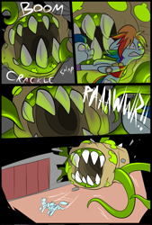 Size: 781x1156 | Tagged: safe, artist:metal-kitty, character:rainbow dash, character:soarin', comic:expiration date, bread monster, comic, crossover, expiration date, grimdark series, mr soarin', rainbow scout, suggestive series, team fortress 2