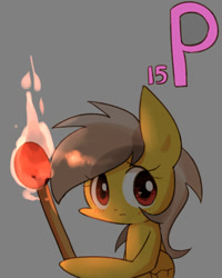 Size: 800x1000 | Tagged: safe, artist:joycall6, part of a set, character:daring do, series:joycall6's periodic table, chemistry, female, match, periodic table, phosphorus, solo, torch