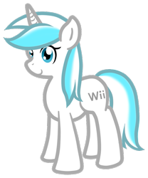 Size: 625x750 | Tagged: safe, artist:furrgroup, console ponies, nintendo, ponified, ren and stimpy, simple background, solo, transparent background, wii, wii pony