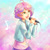 Size: 1000x1000 | Tagged: safe, artist:ninjaham, character:sweetie belle, species:human, g4, clothing, female, humanized, microphone, singing, skirt, solo