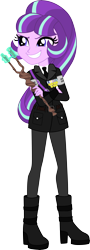 Size: 3000x8333 | Tagged: safe, artist:theshadowstone, character:starlight glimmer, episode:the cutie map, g4, my little pony: friendship is magic, my little pony:equestria girls, badge, clothing, equestria girls-ified, female, s5 starlight, solo, staff, staff of sameness, starlight himmler, uniform