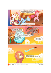 Size: 3541x5016 | Tagged: safe, artist:gashiboka, character:doctor whooves, character:fluttershy, character:pinkie pie, character:rainbow dash, character:rarity, character:roseluck, character:time turner, species:pony, comic:recall the time of no return, comic, grimdark series, male, patreon, patreon logo, stallion
