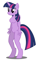 Size: 486x774 | Tagged: safe, artist:flash equestria photography, character:twilight sparkle, character:twilight sparkle (alicorn), species:alicorn, species:anthro, species:unguligrade anthro, barbie doll anatomy, breasts, featureless breasts, featureless crotch, female, solo, wat, why