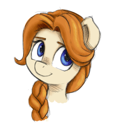 Size: 647x692 | Tagged: safe, artist:artguydis, leah (stardew valley), ponified, portrait, stardew valley