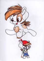Size: 1024x1426 | Tagged: safe, artist:cutepencilcase, character:pipsqueak, male, solo, traditional art