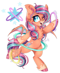 Size: 1024x1249 | Tagged: safe, artist:pvrii, oc, oc only, oc:talula hula, species:pony, bipedal, loop-de-hoop, simple background, solo, transparent background