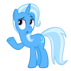 Size: 2200x2200 | Tagged: safe, artist:the smiling pony, derpibooru original, character:trixie, species:pony, species:unicorn, episode:no second prances, g4, my little pony: friendship is magic, .svg available, female, mare, raised eyebrow, simple background, solo, svg, transparent background, vector