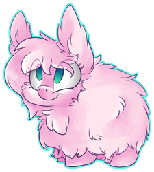 Size: 4865x5396 | Tagged: safe, artist:cutepencilcase, oc, oc only, oc:fluffle puff, species:pony, absurd resolution, cute, ear fluff, female, flufflebetes, mare, ocbetes, simple background, smiling, solo, transparent background