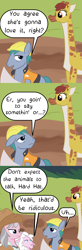 Size: 1471x4500 | Tagged: safe, artist:oneovertwo, character:clementine, character:hard hat, character:wrangler, species:sheep, episode:fluttershy leans in, g4, my little pony: friendship is magic, absurd resolution, clothing, comic, giraffe, hard hat, hat