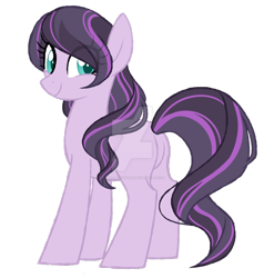 Size: 1024x1075 | Tagged: safe, artist:azure-art-wave, oc, parent:coloratura, parent:octavia melody, parents:taviratura, species:earth pony, species:pony, female, magical lesbian spawn, mare, offspring, simple background, solo, transparent background, watermark