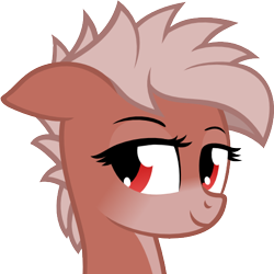 Size: 512x512 | Tagged: safe, artist:the smiling pony, oc, oc only, oc:ruby rustfeather, species:pegasus, species:pony, .svg available, bust, derpibooru badge, portrait, simple background, smiling, solo, svg, transparent background, vector