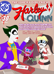 Size: 845x1161 | Tagged: safe, artist:terry, character:pinkamena diane pie, character:pinkie pie, species:pony, fanfic:cupcakes, barely pony related, dc comics, harley quinn, superdickery, terry you magnificent bastard, the joker