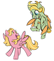 Size: 1925x2200 | Tagged: safe, artist:azure-art-wave, oc, oc only, oc:malaika, oc:paisley, parent:zecora, parent:zephyr breeze, parents:zephyrcora, species:pegasus, species:pony, colored wings, female, flying, mare, multicolored wings, offspring, simple background, transparent background