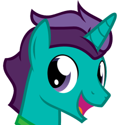 Size: 512x512 | Tagged: safe, artist:the smiling pony, oc, oc only, oc:corpulent brony, species:pony, species:unicorn, derpibooru, .svg available, derpibooru badge, meta, simple background, smiling, solo, svg, transparent background, vector