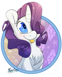 Size: 2000x2500 | Tagged: safe, artist:fluffyxai, character:rarity, species:pony, blep, chest fluff, cute, female, hair over one eye, rarara, raribetes, silly, silly pony, solo, tongue out
