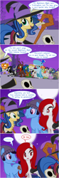 Size: 800x2400 | Tagged: safe, artist:flash equestria photography, character:twilight sparkle, oc, oc:box ghost, oc:milky way, oc:spinach, ana amari, box ghost, clothing, comic, costume, dragon's crown, mercy, moon, nightmare night, overwatch, sorceress