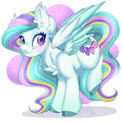 Size: 1600x1600 | Tagged: safe, artist:pvrii, oc, oc only, oc:glitter glam, species:pegasus, species:pony, art trade, female, mare, simple background, solo, transparent background
