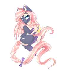 Size: 1024x1280 | Tagged: safe, artist:pvrii, oc, oc only, oc:stellar whim, species:bat pony, species:pony, bat pony oc, blushing, female, looking at you, mare, simple background, smiling, solo, transparent background