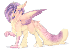 Size: 1600x1120 | Tagged: safe, artist:pvrii, oc, oc only, oc:griselda, species:griffon, open mouth, simple background, solo, transparent background