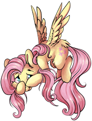 Size: 3699x4838 | Tagged: safe, artist:cutepencilcase, character:fluttershy, species:pegasus, species:pony, covering face, cute, female, looking at you, mare, shy, shyabetes, simple background, smiling, solo, spread wings, transparent background, wings