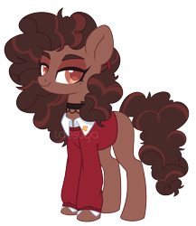 Size: 2279x2629 | Tagged: safe, artist:hawthornss, oc, species:earth pony, species:pony, beauty mark, bedroom eyes, clothing, colored pupils, eyeshadow, hairpin, lightly watermarked, looking at you, makeup, simple background, smiling, sweater, transparent background, watermark
