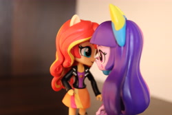 Size: 6000x4000 | Tagged: safe, artist:artofmagicpoland, character:sunset shimmer, character:twilight sparkle, character:twilight sparkle (alicorn), species:alicorn, species:pony, my little pony:equestria girls, boop, doll, equestria girls minis, irl, photo, photography, remake, toy