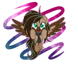 Size: 1024x843 | Tagged: safe, artist:mintoria, oc, oc only, oc:mint, species:pegasus, species:pony, clothing, female, happy, mare, scarf, simple background, solo, transparent background, two toned wings, unshorn fetlocks