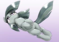 Size: 2006x1433 | Tagged: safe, artist:kurogewapony, character:marble pie, species:earth pony, species:pony, female, gradient background, lying down, mare, pixiv, simple background, solo
