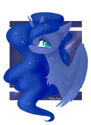 Size: 2448x3354 | Tagged: safe, artist:vincher, character:princess luna, species:alicorn, species:pony, female, mare, simple background, smiling, solo, transparent background