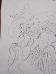 Size: 1944x2592 | Tagged: safe, artist:mr.smile, character:fluttershy, happy, smiling, traditional art, yay
