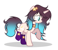 Size: 1024x882 | Tagged: safe, artist:mintoria, oc, oc:bright moon, species:pony, species:unicorn, clothing, female, mare, simple background, socks, solo, transparent background