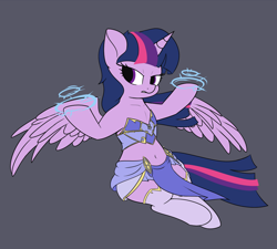 Size: 1200x1080 | Tagged: safe, artist:andelai, character:twilight sparkle, character:twilight sparkle (alicorn), species:alicorn, species:pony, belly button, clothing, female, mare, midriff, simple background, solo, warcraft, world of warcraft