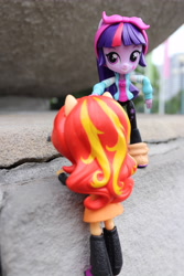 Size: 4000x6000 | Tagged: safe, artist:artofmagicpoland, character:sunset shimmer, character:twilight sparkle, character:twilight sparkle (alicorn), species:alicorn, species:pony, my little pony:equestria girls, doll, equestria girls minis, irl, photo, photography, toy