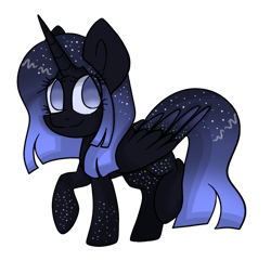 Size: 1024x989 | Tagged: safe, artist:mintoria, oc, oc:night vision, species:alicorn, species:pony, female, mare, simple background, solo, transparent background