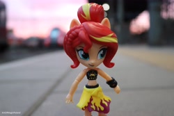 Size: 6000x4000 | Tagged: safe, artist:artofmagicpoland, character:sunset shimmer, g4, my little pony: equestria girls, my little pony:equestria girls, clothing, doll, equestria girls minis, eqventures of the minis, female, inception, namesake, solo, summer sunset, sunset, sunshine shimmer, swimsuit, toy