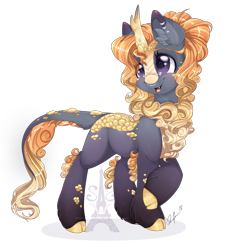 Size: 1600x1737 | Tagged: safe, artist:pvrii, species:kirin, episode:sounds of silence, g4, my little pony: friendship is magic, female, open mouth, simple background, solo, transparent background