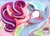 Size: 1162x848 | Tagged: dead source, safe, artist:sunibee, character:starlight glimmer, character:trixie, character:twilight sparkle, character:twilight sparkle (alicorn), species:alicorn, species:pony, species:unicorn, ship:startrix, blushing, eyes closed, eyeshadow, female, french kiss, jealous, kissing, lesbian, lipstick, makeup, mare, shipping, shocked, surprise kiss, sweat, wide eyes
