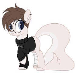 Size: 1024x987 | Tagged: safe, artist:mintoria, oc, oc:emily, species:earth pony, species:pony, clothing, female, mare, simple background, solo, sweater, transparent background
