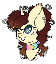 Size: 784x894 | Tagged: safe, artist:mintoria, oc, oc only, oc:bright moon, species:pony, species:unicorn, bust, female, mare, portrait, simple background, solo, transparent background