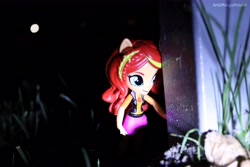 Size: 6000x4000 | Tagged: safe, artist:artofmagicpoland, character:sunset shimmer, my little pony:equestria girls, doll, equestria girls minis, female, halloween, holiday, night, scary, solo, toy