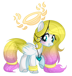 Size: 1024x1091 | Tagged: safe, artist:mintoria, oc, oc:angel light, species:pegasus, species:pony, female, mare, simple background, solo, transparent background