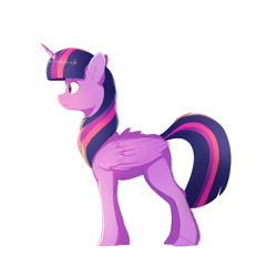 Size: 1280x1280 | Tagged: safe, alternate version, artist:vistamage, part of a set, character:twilight sparkle, character:twilight sparkle (alicorn), species:alicorn, species:pony, 8 angles of pony collaboration, female, mare, simple background, smiling, solo, white background