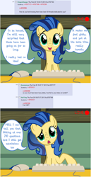 Size: 800x1546 | Tagged: safe, artist:flash equestria photography, oc, oc:milky way, species:earth pony, species:pony, 4chan, ask, computer mouse, female, keyboard, mare, milkmare of trottingham, solo, tumblr